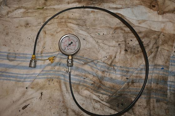 Test hoses for hydraulics with pressure gauges #1