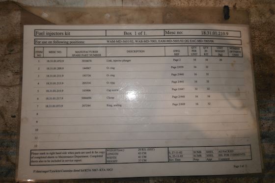 Cummins Fuel Injectors Kit #11