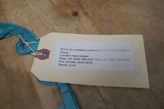 Carrier Valve Plate Gasket 5H40-1093-10 #2