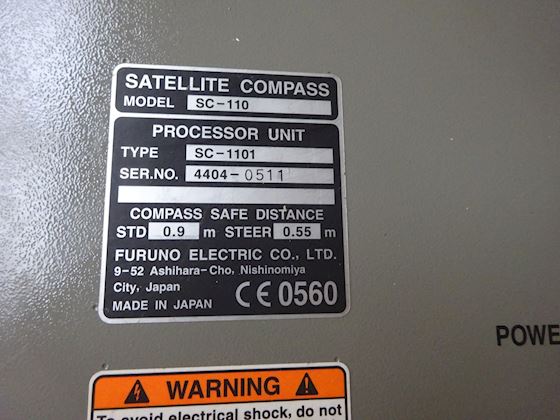 Furuno Satellit compass SC-1101 Display SC502 #2