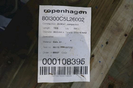 Ropenhagen Steel Wire 7x35W Galv-2160N/mm²- 30,0 mm #3
