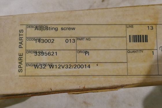 Wärtsilä Adjusting Screw #2