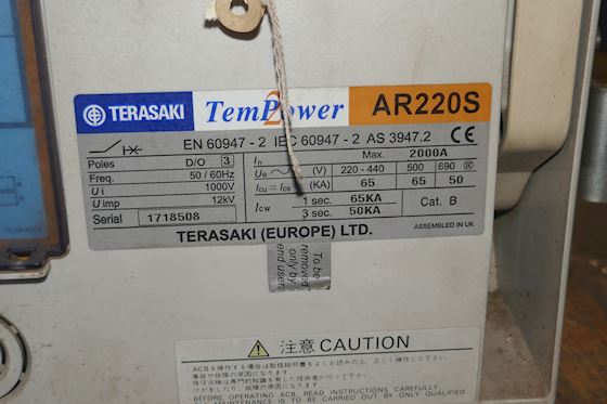 Terasaki AR220S Circuti Breaker + Chassis #2