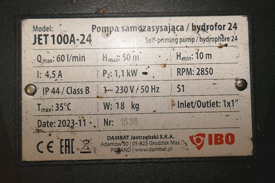 IBO Hydrophone Pumpe Jet 100A-24 #5