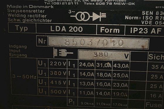 Migatronic Welding Machine LDA 200 #6