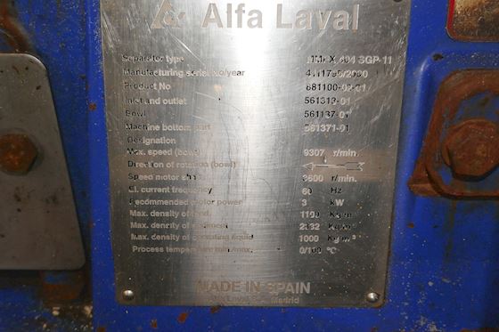 Alfa Laval MMPX404 SGP-11 #11