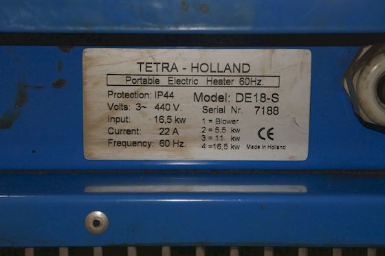 Tetra DE18-S Heat Blower 5,5-16,5 kw #5