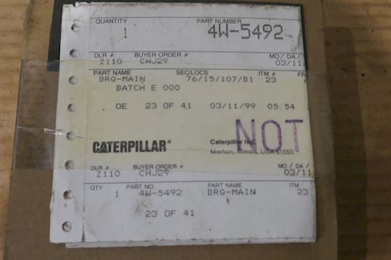 Caterpillar Main Bearing 4W-5492 #2