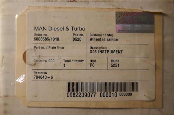 MAN B&W Alpha Tacho instrument 0-4 Type ALQ96 #5