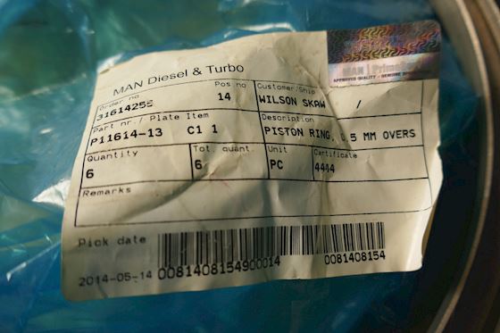 MAN B&W Alpha Piston Ring P11614-13 C1 1 Oversize 0,5mm #4