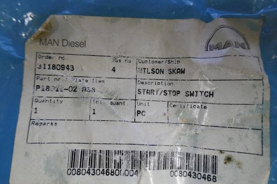 MAN B&W Alpha Start/Stop Switch for Alpha Diesel Start Panel #4