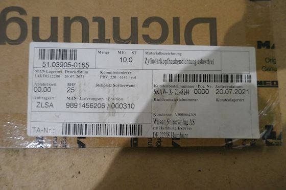 MAN Cylinder Head Gasket 51.03905-0165 #3