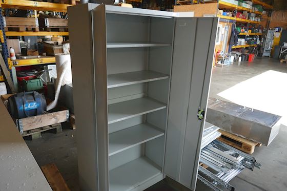 Manutan Steel cabinet 4 Shelves #1