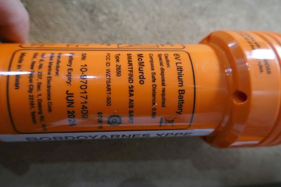 McMurdo Search and Rescue Transmitter for Life Rafts SmartFind S5A AIS SART #3