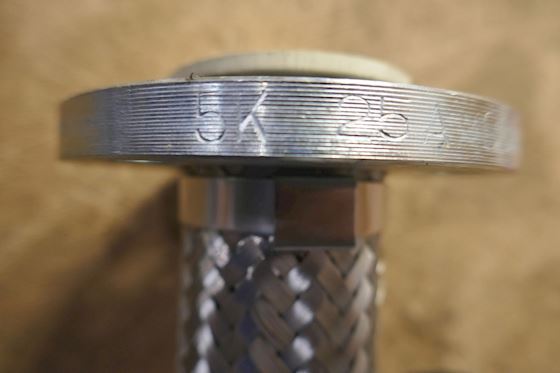 Braided Corrugated Flexible Metal Hose with Flanged Ends  1'' #5