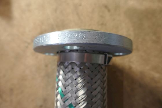 Unknown Braided Corrugated Flexible Metal Hose with Flanged Ends  2'' #3