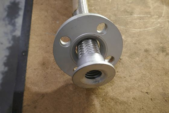 Unknown Braided Corrugated Flexible Metal Hose with Flanged Ends  1'' #2