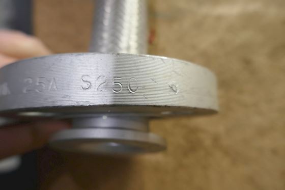 Unknown Braided Corrugated Flexible Metal Hose with Flanged Ends  1'' #5