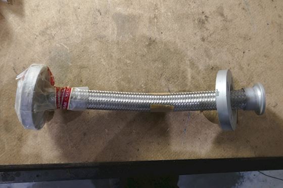 Unknown Braided Corrugated Flexible Metal Hose with Flanged Ends  1'' #1