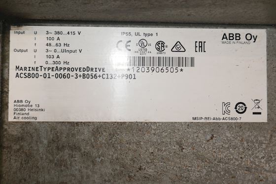 ABB Frequency Inverter Drive ACS800-01-0060-3  +B056+C132+P902 #4