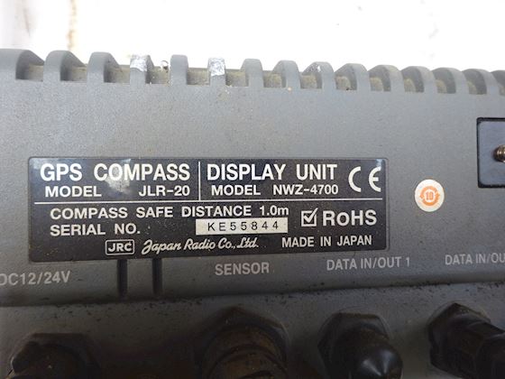 JRC GPS COMPASS MODEL JLR 20, DISPLY UNIT #2