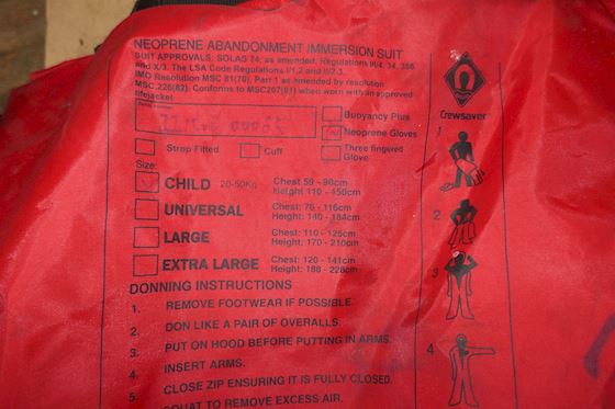 Crewsaver Immersion Suit Child #6