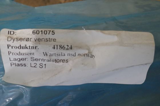 Wärtsilä Fuel Pipe Left 1.4564.407 #1