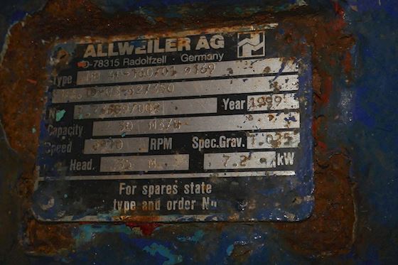 Allweiler AG NB.40-160/01 ø169 #7