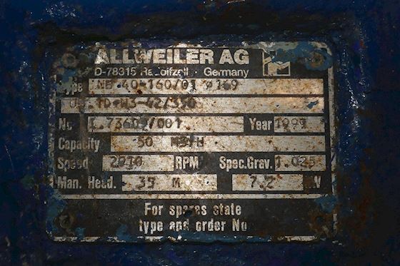 Allweiler AG NB.40-160/01 ø169 #6