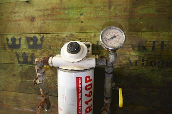 Racor Parker R160P Fuel Filter/Water Separator Assembly with Head and Manomter #1