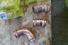 Viega Profipress G SC-Contur 90°-45° and Sleeve - 1