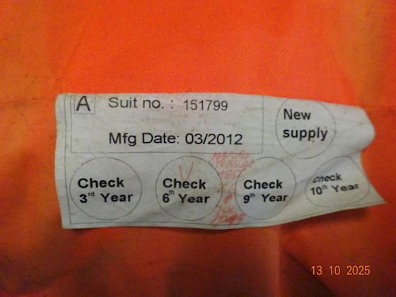 Unitor Immersion Suit #5