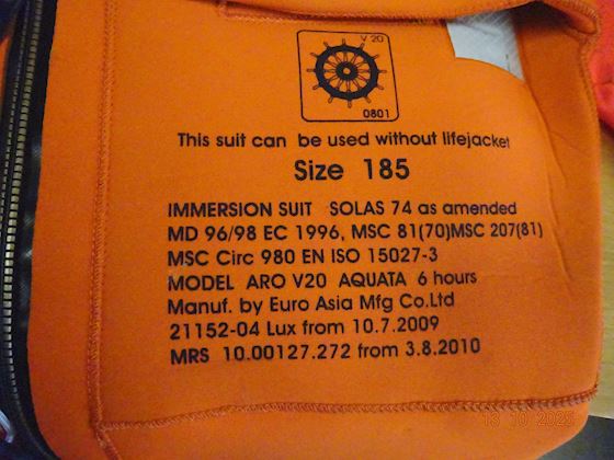 Unitor Immersion Suit #3