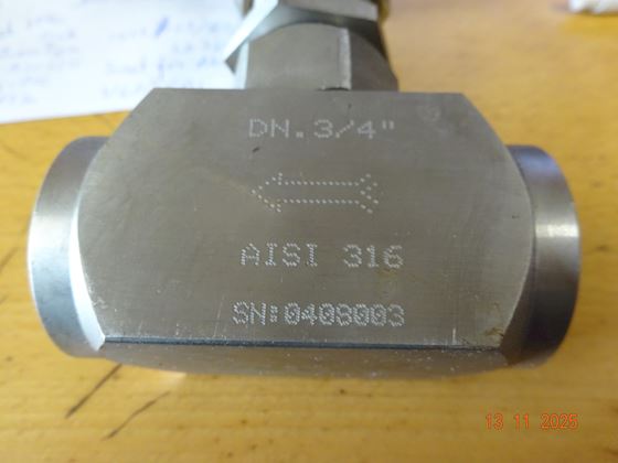 Inox Riva Two Ways Needle Valve VIA-140-G #4