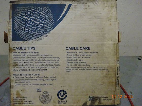 Seastar Solutions control cable #5