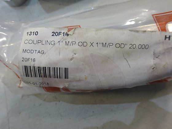 Butech high pressure 1" M/P OD x 1"M/P OD Coupling #5