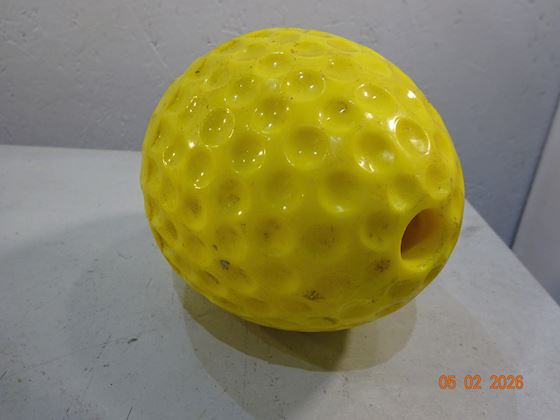 SE-130/8A Yellow OVAL Hydrodynamisk Plastic Rope Float #2