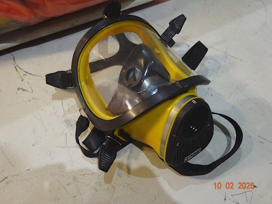 Chemical Protective Suit with Mask in Cabinet #5