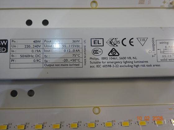 Glamox TL44-S G2 2000HF LED Light/Emergency Light #6