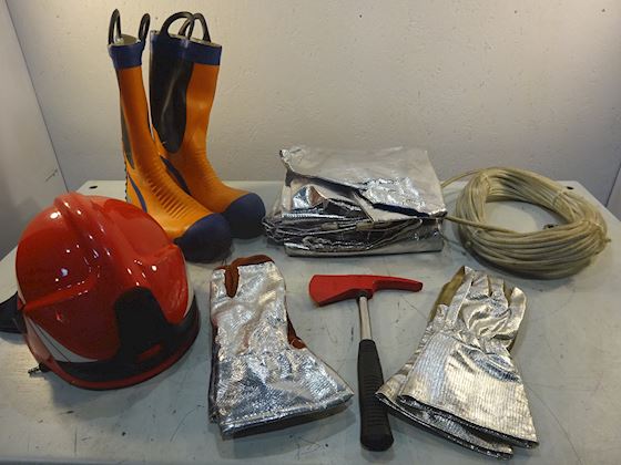 Viking Fireman Outfit & Equipment in Cabinet #4