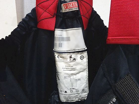 Viking Fireman Outfit & Equipment in Cabinet #8