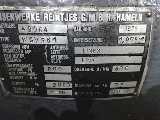 Reintjes Gear Engine WGV 361 Left running #2