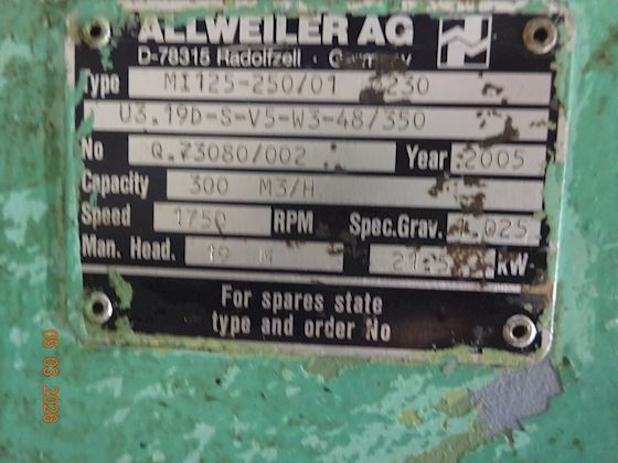 Allweiler AG Bilge Ballast Pump #3
