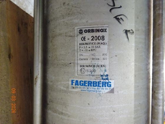 Orbinox Pneumatik knife gate valve GJL250 #4