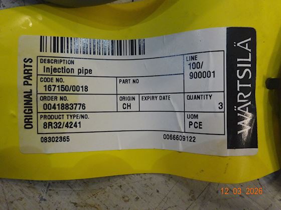 Wärtsilä- Wartsila Injection Pipe #4