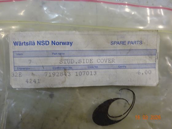 Wärtsilä- Wartsila Stud, Side Cover #2