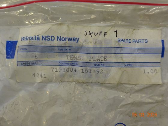 Wärtsilä- Wartsila Tens. Plate #4