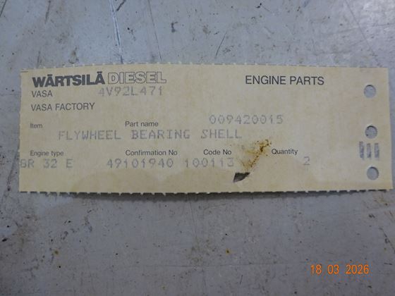 Wärtsilä- Wartsila Flywheel Bearing Shell #3