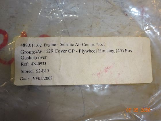 Caterpillar Gasket, Cover 4N-0933 #2