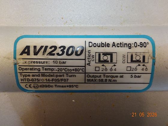 LUGN Butterfly Valve W/ AVI2300 Pneumatic Actuator #3